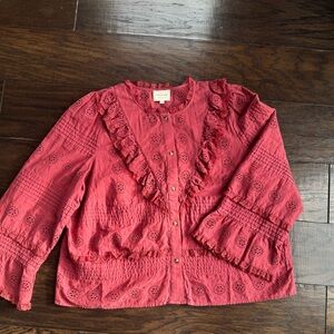 Sézane Nelle shirt in rosewood